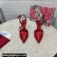 Dolce & Gabbana Heel 10.5cm Karung slingbacks Red with chain and charm 2024
