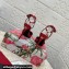 Dolce & Gabbana Heel 10.5cm Karung slingbacks Red with chain and charm 2024