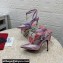 Dolce & Gabbana Heel 10.5cm Karung slingbacks Purple with chain and charm 2024