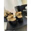 Chanel Lambskin Platform Sandals G45567 Beige 2024