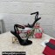 Dolce & Gabbana Heel 10.5cm Patent leather sandals Black with 3.5 heel 2024