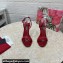 Dolce & Gabbana Heel 10.5cm Patent leather sandals Red with 3.5 heel 2024