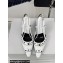 Dior Heel 8.5cm Gambler Dice Slingback Pumps in Patent Calfskin White 2024