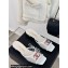 Chanel Crystal Quilting and CC Logo PVC Mules White 2024