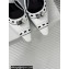 Dior Heel 8.5cm Gambler Dice Slingback Pumps in Patent Calfskin White 2024