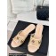 Chanel Crystal Logo Star and Heart PVC Mules Beige 2024