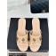 Chanel Crystal Logo Star and Heart PVC Mules Beige 2024