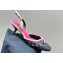 Louis Vuitton Heel 6cm Bow Vintage Slingback Pumps Black 2024