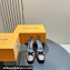 Louis Vuitton Heel 6cm Bow Vintage Slingback Pumps Brown 2024