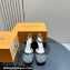 Louis Vuitton Heel 8cm Buckle Vintage Sandals Gray 2024