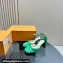 Louis Vuitton Heel 8cm Buckle Vintage Sandals Green 2024