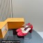 Louis Vuitton Heel 8cm Buckle Vintage Sandals Red 2024