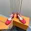 Louis Vuitton Heel 8cm Buckle Vintage Sandals Red 2024