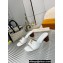Louis Vuitton Calf leather LV Capri Heel Mules White 2024