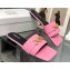 Versace Medusa Buckle Leather Flat Sandals in patent leather Pink 2024