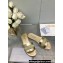Dior Dway Slides in Gold Calfskin and Embroidered Cotton 2024