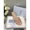 Dior Dway Slides in Nude Calfskin and Embroidered Cotton 2024