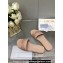 Dior Dway Slides in Nude Calfskin and Embroidered Cotton 2024