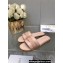 Dior Dway Slides in Nude Calfskin and Embroidered Cotton 2024
