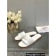 Dior Dway Slides in White Calfskin and Embroidered Cotton 2024