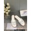 Dior Dway Slides in White Calfskin and Embroidered Cotton 2024