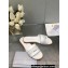 Dior Dway Slides in White Calfskin and Embroidered Cotton 2024