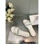 Dior Dway Slides in White Calfskin and Embroidered Cotton 2024