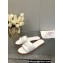 Dior Dway Slides in White Calfskin and Embroidered Cotton 2024