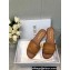 Dior Dway Slides in Brown Calfskin and Embroidered Cotton 2024