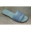 Dior Dway Slides in Blue Calfskin and Embroidered Cotton 2024