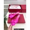 Valentino Heel 6cm Un Château Bow Mules Satin Fuchsia 2024