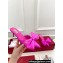 Valentino Heel 6cm Un Château Bow Mules Satin Fuchsia 2024