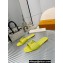 Louis Vuitton Calf leather LV Capri Flat Mules Yellow 2024