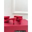 Valentino Heel 6cm Un Château Bow Mules Satin Red 2024