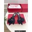 Valentino Heel 6cm Un Château Bow Mules Satin Black 2024
