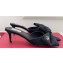 Valentino Heel 6cm Un Château Bow Mules Satin Black 2024