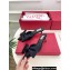 Valentino Heel 6cm Un Château Bow Mules Satin Black 2024