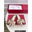 Valentino Un Château Bow Flat Mules Metallic Gold 2024