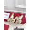 Valentino Un Château Bow Flat Mules Metallic Gold 2024