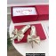 Valentino Un Château Bow Flat Mules Metallic Gold 2024