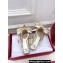 Valentino Un Château Bow Flat Mules Metallic Gold 2024