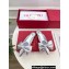 Valentino Un Château Bow Flat Mules Metallic Silver 2024