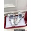 Valentino Un Château Bow Flat Mules Metallic Silver 2024