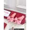 Valentino Un Château Bow Flat Mules Satin Pink 2024