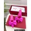 Valentino Un Château Bow Flat Mules Satin Fuchsia 2024