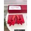 Valentino Un Château Bow Flat Mules Satin Red 2024