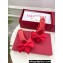 Valentino Un Château Bow Flat Mules Satin Red 2024