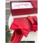 Valentino Un Château Bow Flat Mules Satin Red 2024