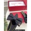 Valentino Un Château Bow Flat Mules Satin Black 2024