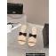 Chanel Lambskin & Grosgrain Heel Mules with Bow G45691 Beige 2024